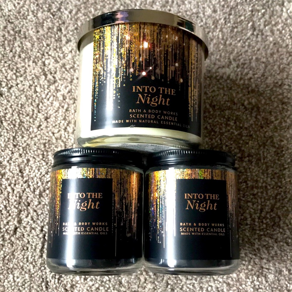 Bath and Body Works Into the Night candles